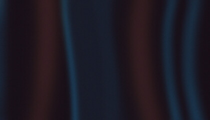 Abstract dark grainy blurred gradient background with blue and red burgundy curves. Soft light...