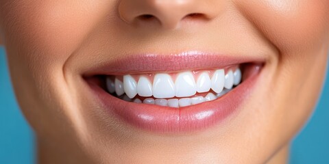 Naklejka premium Bright smile with clear aligner dental night guard for healthy teeth