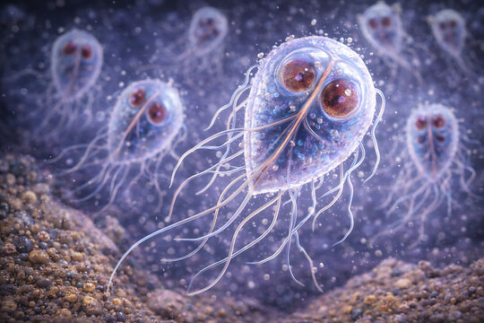 Macro of Giardia lamblia