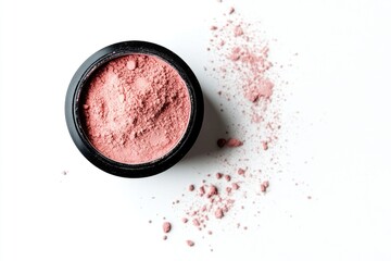 Setting powder isolated on white background