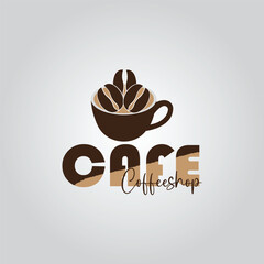 Cozy Cafe Coffee Cup Logo