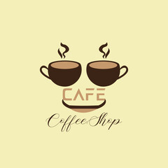 Cozy Cafe Coffee Cup Logo