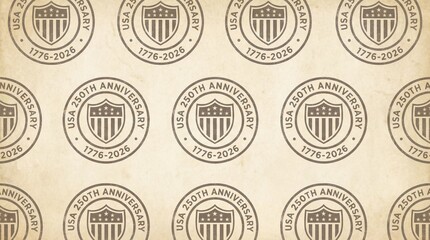 Usa 250th anniversary commemorative design celebrating history graphic art vintage style textured background timeless heritage