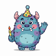 Scrary virus looking Monster illustrations