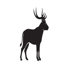 Fototapeta premium deer silhouette vector
