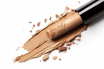 Stick foundation isolated on white background