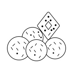 Tilgul Sweets Icon. Vector Design