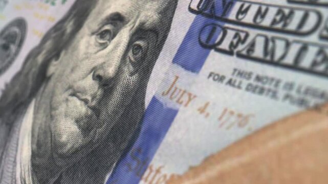 Buenos Aires, Argentina &ndash; January 23, 2026: Front side of United States 100 dollar bill featuring Benjamin Franklin portrait.