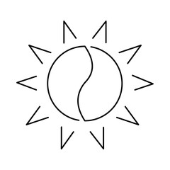 Sun Transition Icon. Vector Design
