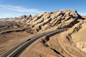 Interstate 70 Slices Through the San Rafael Reef