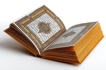 Al-Qur'an isolated on white background