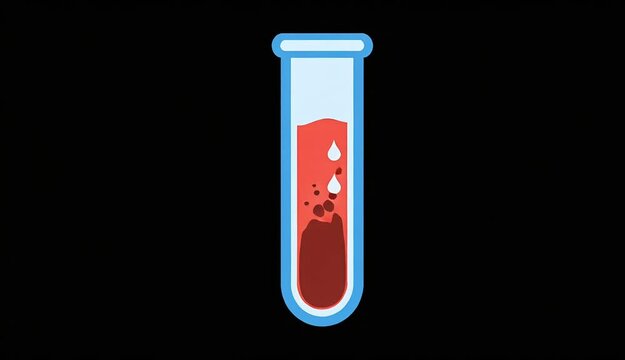 Blood sample in test tube