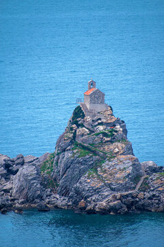 Island with Church of Saint Sunday near Petrovac, Montenegro