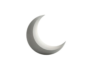 Obraz premium Crescent moon icon isolated on transparent background