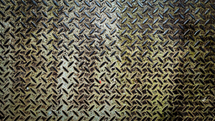 Industrial Grunge Metal Diamond Plate Texture