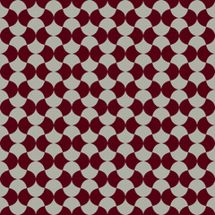 Vintage Art Deco Seamless Pattern. Geometric decorative with abstract elements. Retro background. Burgundy and beige background