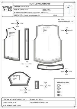 FICHA DE PROGRESIONES CAMISA MC