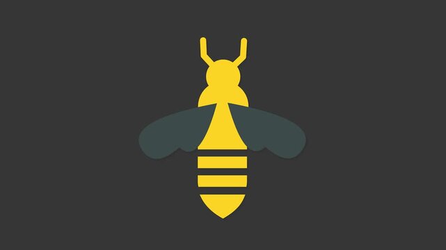 Busy Bee's Graphic: A close-up shot of a stylized bee graphic, buzzing with potential.