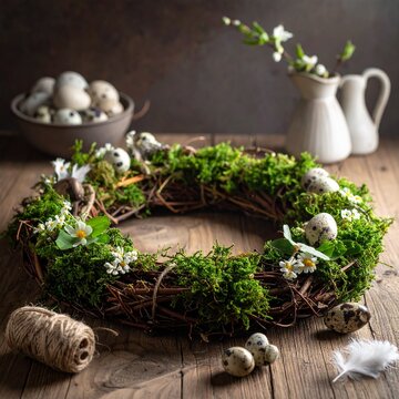 DIY-Osterkranz Materialien