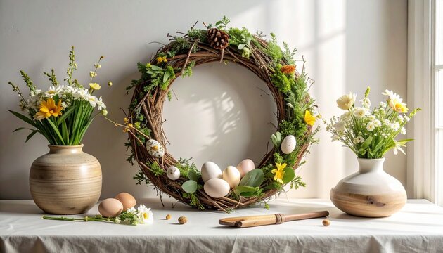 DIY-Osterkranz Materialien