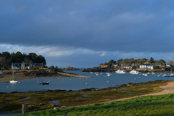 Fototapeta premium Joli paysage de la côte de granit rose - Bretagne
