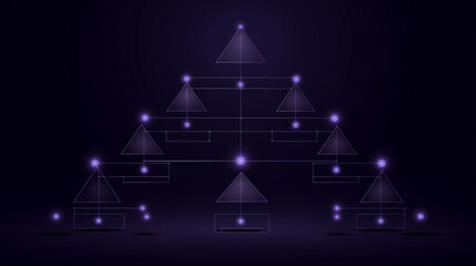 Regulation framework structural geometry shows connection and organization of elements in design