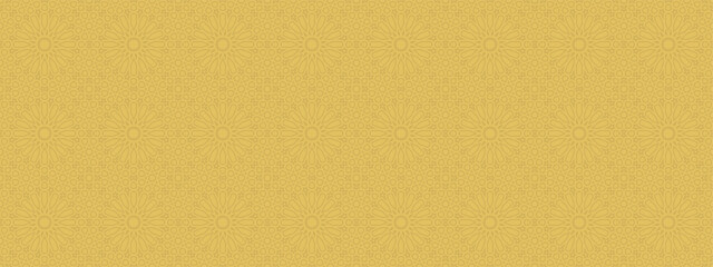 Yellow floral pattern texture background with flower designs