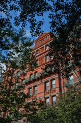 Obraz premium Red brick building in Brooklyn Heights.