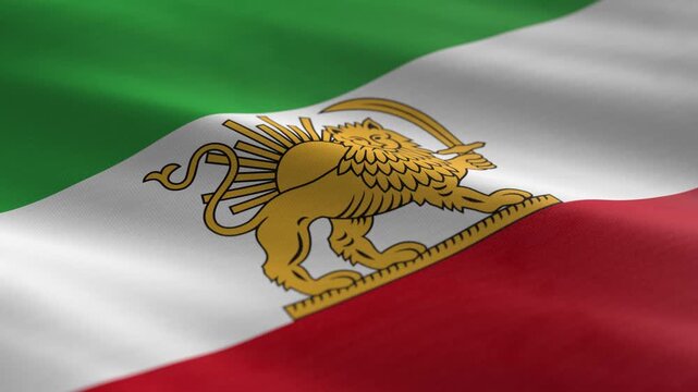 Iran flag - Lion and Sun flag