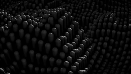 Obraz premium 3d Fields of capsules