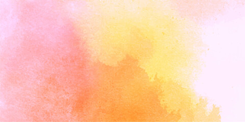 Obraz premium An abstract colorful watercolor background featuring a grungy vintage paint texture on paper with a vibrant fire design of orange and yellow brushstrokes