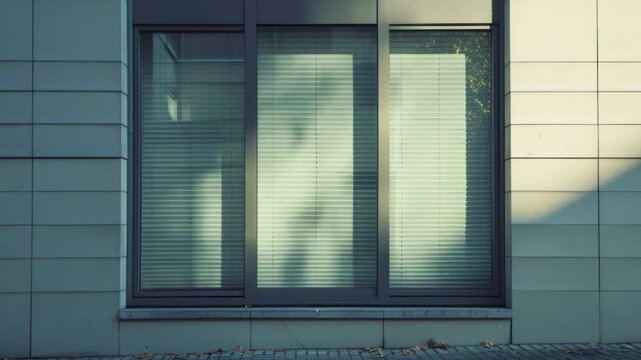 Video A fire hydrant sits in front of a window, simple and clean