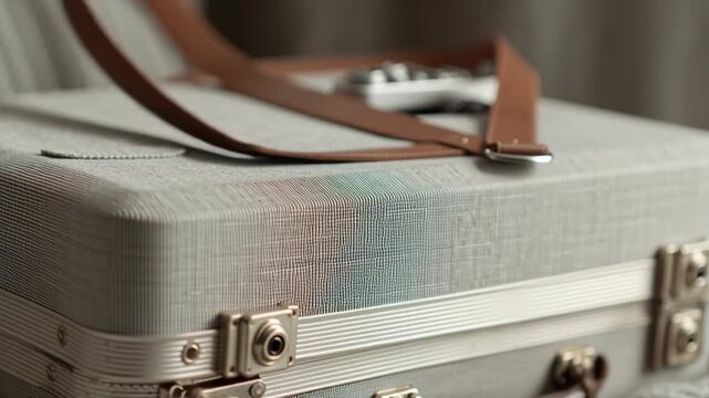 Minimal Packing Essentials Inside Open Suitcase
