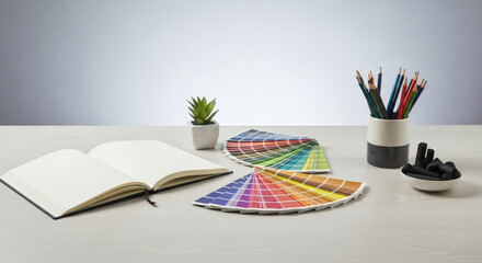 colorful books on table