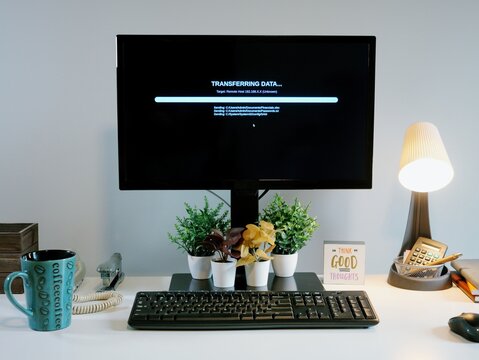 PHALT BLYX Blue Screen ClickFix Style Social Engineering Attack Example as Middle Aged Victim Executes Shell Script Payload Delivery Cyber Concept