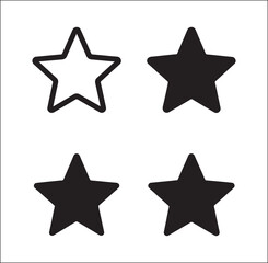 Obraz premium isolated star icon, favorite star silhouette, rating bookmark symbol, ui ux interface icon, app favorite button, minimal solid icon, modern dashboard element