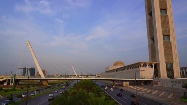 Great Mosque of Algiers, the Grand Mosque of Algeria, Alger the capital city of Algeria, North Africa, city centre of Algiers, the capital of Algeria, Landscape of Algiers city. مسجد الجزائر الأعظم