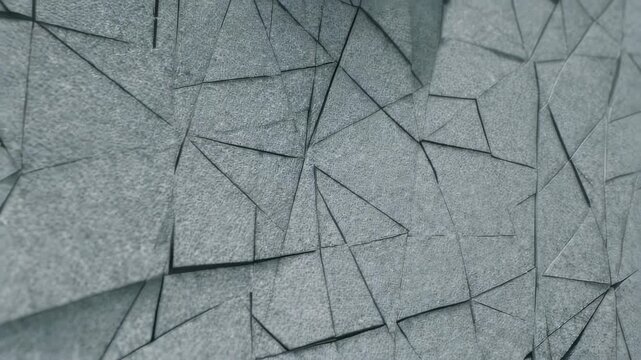 Geometric stone texture with intersecting dark lines creates a modern, abstract pattern