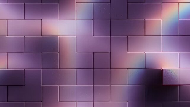 Abstract purple brick wall pattern with pink gradient lighting
