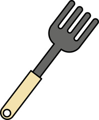 Garden Hand Rake Illustration