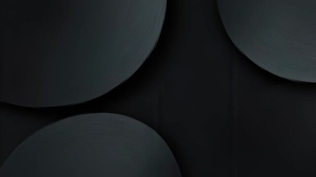 Abstract dark circular shapes background with overlapping discs