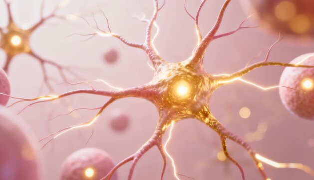 High-resolution view of glowing neurons