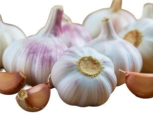 garlic isolated on white background