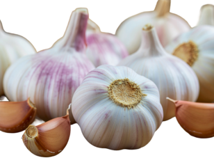 garlic isolated on white background