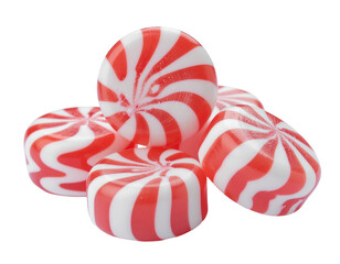 red lollipop isolated on white background