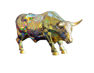 bull isolated on white background