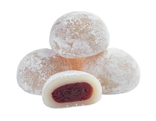 cake with icing sugar isolate 