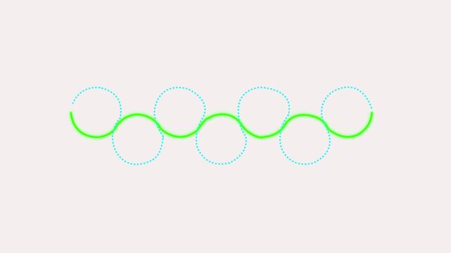 Educational Process Timeline Infographic with Learning  Language knowledge Social communication linear Icons and 4K VIDEO .