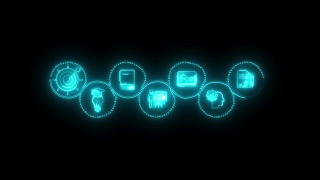 Smart Supply Chain & Logistics Process | Warehouse to Delivery Explained on black background 4k .