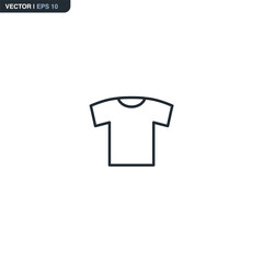 T-shirt, linear style sign for mobile concept and web design